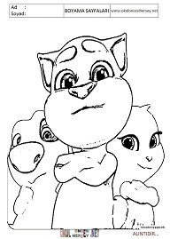 talking-tom boyama sayfaları